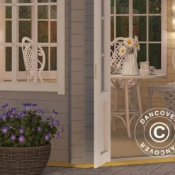 Tonnelle En Bois Lorraine, Octagonale 3,47x3,47x3,45m, 44mm, Gris Clair -Promos Jardin Natif Magasin pa165022 03