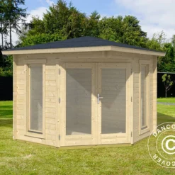 Tonnelle En Bois Brittany, 2,4x2,4x2,41m, 40mm, Naturel -Promos Jardin Natif Magasin pa165030 02