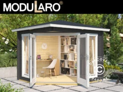 Tonnelle En Bois Brittany, 2,4x2,4x2,41m, 40mm, Gris Foncé