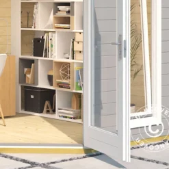 Tonnelle En Bois Brittany, 2,4x2,4x2,41m, 40mm, Gris Clair -Promos Jardin Natif Magasin pa165032 03