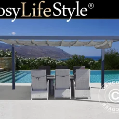 Pergola 3,19x4,19m, Anthracite/Anthracite