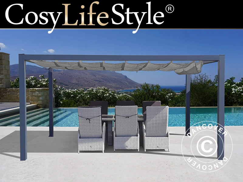 Pergola 3,19x4,19m, Anthracite/Anthracite 1 Pergola 3,19x4,19m, Anthracite/Anthracite