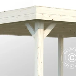 Tonnelle En Bois Avec 2 Parois Latérales, 3,49x3,49x2,54m, 12,2m², Naturel 11 Tonnelle En Bois Avec 2 Parois Latérales, 3,49x3,49x2,54m, 12,2m², Naturel -Promos Jardin Natif Magasin pa192006 06