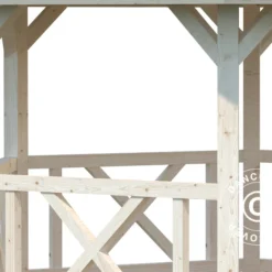 Tonnelle En Bois, 3,37x3,37x3,13m, 9,9m², Naturel -Promos Jardin Natif Magasin pa192011 02