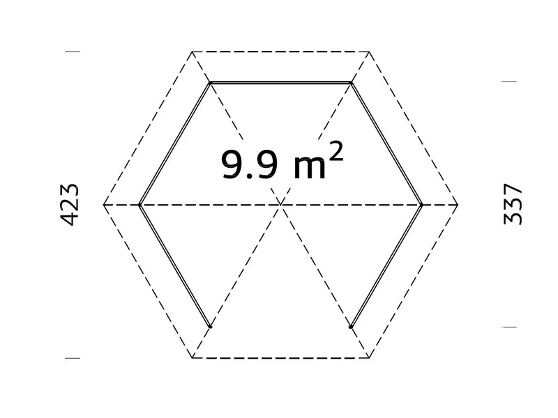 Tonnelle En Bois Avec Plancher En Bois, 3,37x3,37x3,13m, 9,9m², Naturel 5 Tonnelle En Bois Avec Plancher En Bois, 3,37x3,37x3,13m, 9,9m², Naturel – Image 5