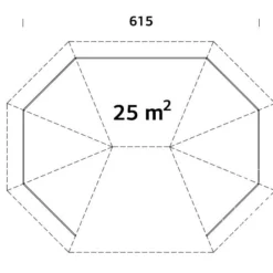 Tonnelle En Bois Avec Plancher En Bois, 4,67x6,17x3,62m, 25m², Naturel -Promos Jardin Natif Magasin pa192018 09