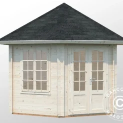 Tonnelle En Bois Avec Plancher, 3,03x3,03x3,36m, 7,6m², Naturel 8 Tonnelle En Bois Avec Plancher, 3,03x3,03x3,36m, 7,6m², Naturel -Promos Jardin Natif Magasin pa192020 01