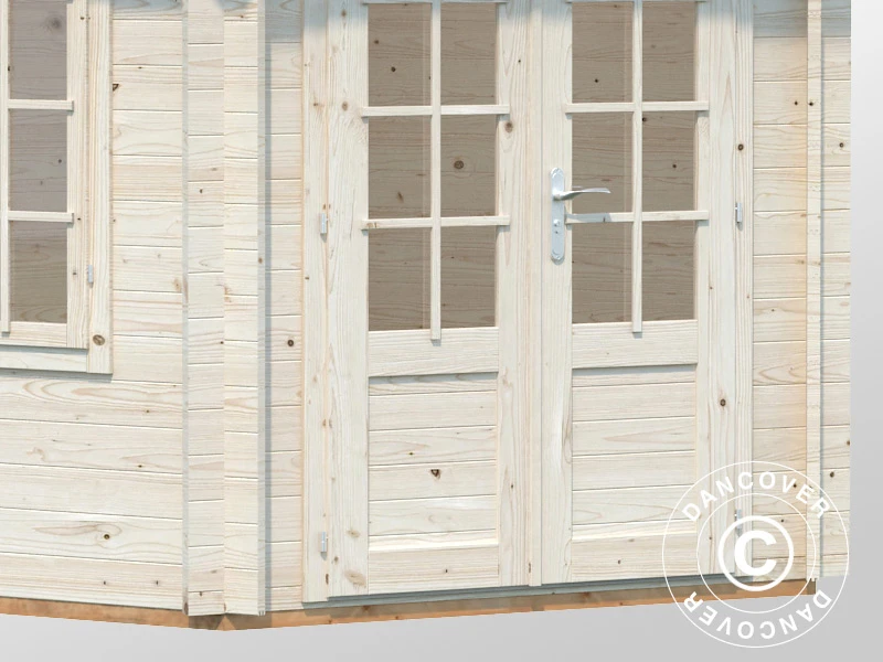 Tonnelle En Bois Avec Plancher, 3,03x3,03x3,36m, 7,6m², Naturel 5 Tonnelle En Bois Avec Plancher, 3,03x3,03x3,36m, 7,6m², Naturel – Image 5