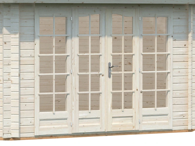 Tonnelle En Bois Avec Plancher, 5,71x4,21x3,71m, 20,3m², Naturel 5 Tonnelle En Bois Avec Plancher, 5,71x4,21x3,71m, 20,3m², Naturel – Image 5