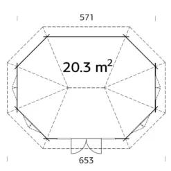 Tonnelle En Bois Avec Plancher, 5,71x4,21x3,71m, 20,3m², Naturel 11 Tonnelle En Bois Avec Plancher, 5,71x4,21x3,71m, 20,3m², Naturel -Promos Jardin Natif Magasin pa192022 09