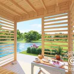 Tonnelle En Bois, Bertilo Garten Lounge 1, 2,26x2,34x2,32m -Promos Jardin Natif Magasin pa201000 041