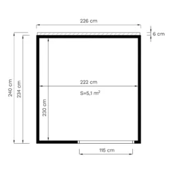 Tonnelle En Bois, Bertilo Garten Lounge 1, 2,26x2,34x2,32m -Promos Jardin Natif Magasin pa201000 16