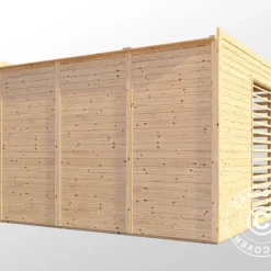 Tonnelle En Bois, Bertilo Garten Lounge 2, 3,37x2,34x2,32m -Promos Jardin Natif Magasin pa201010 06