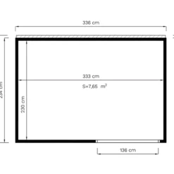 Tonnelle En Bois, Bertilo Garten Lounge 2, 3,37x2,34x2,32m -Promos Jardin Natif Magasin pa201010 11