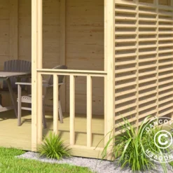 Tonnelle En Bois Sion, 5,6x2,84x2,64m, 15,9m², Naturel -Promos Jardin Natif Magasin pa202000 032