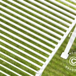 Pergola Bioclimatique San Marino 3x6m, Blanc -Promos Jardin Natif Magasin pa57535 03