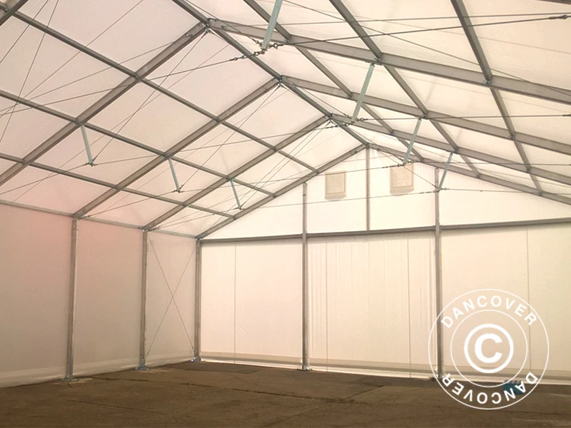Hangar De Stockage Industriel Alu 15x15x6,03m Avec Porte Coulissante, PVC, Blanc 3 Hangar De Stockage Industriel Alu 15x15x6,03m Avec Porte Coulissante, PVC, Blanc – Image 3