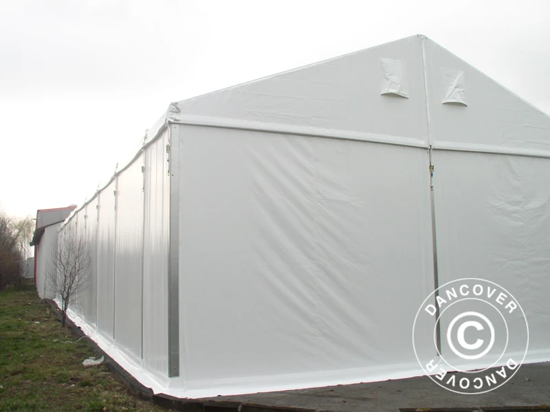 Hangar De Stockage Industriel Alu 15x15x6,03m Avec Porte Coulissante, PVC, Blanc 8 Hangar De Stockage Industriel Alu 15x15x6,03m Avec Porte Coulissante, PVC, Blanc – Image 8