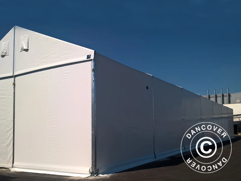 Hangar De Stockage Industriel Alu 15x15x6,03m Avec Porte Coulissante, PVC, Blanc 9 Hangar De Stockage Industriel Alu 15x15x6,03m Avec Porte Coulissante, PVC, Blanc – Image 9