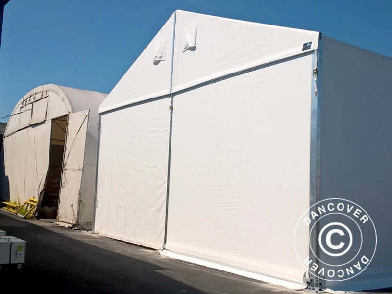 Hangar De Stockage Industriel Alu 15x15x6,03m Avec Porte Coulissante, PVC, Blanc 12 Hangar De Stockage Industriel Alu 15x15x6,03m Avec Porte Coulissante, PVC, Blanc – Image 12