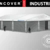 Hangar De Stockage Industriel Alu 12x12x5,42m Avec Porte Coulissante, PVC/métal, Blanc