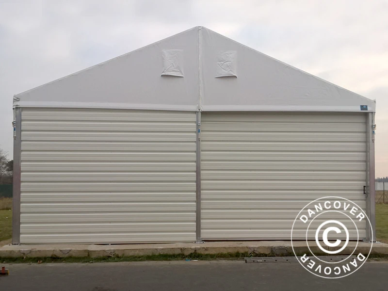 Hangar De Stockage Industriel Alu 20x30x8,04m Avec Porte Coulissante, PVC/métal, Blanc 4 Hangar De Stockage Industriel Alu 20x30x8,04m Avec Porte Coulissante, PVC/métal, Blanc – Image 4