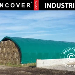 Tente De Stockage/tunnel Agricole 9x15x4,42m Avec Porte Coulissante, PVC, Vert -Promos Jardin Natif Magasin st145011 03