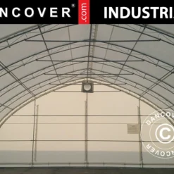 Tente De Stockage/tunnel Agricole 10x15x5,54m Avec Porte Coulissante, PVC, Blanc/Gris 9 Tente De Stockage/tunnel Agricole 10x15x5,54m Avec Porte Coulissante, PVC, Blanc/Gris -Promos Jardin Natif Magasin st145020 03