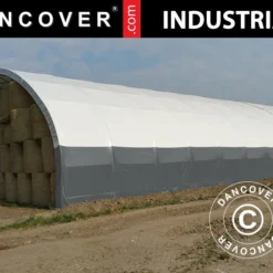 Tente De Stockage/tunnel Agricole 8x15x4,33m, PVC, Blanc/Gris 10 Tente De Stockage/tunnel Agricole 8x15x4,33m, PVC, Blanc/Gris -Promos Jardin Natif Magasin st145050 01