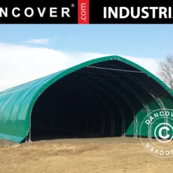 Tente De Stockage/tunnel Agricole 12x16x5,88m, PVC, Vert