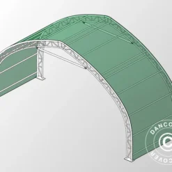 Extension 3m Pour Tente De Stockage/tunnel Agricole 10x15x5,54m, PVC, Vert