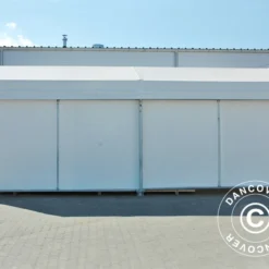Hangar De Stockage Industriel Steel 10x10x5,8m Avec Porte Coulissante, PVC, Blanc -Promos Jardin Natif Magasin st146000 03