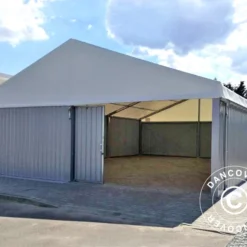 Hangar De Stockage Industriel Steel 12x12x6,18m Avec Porte Coulissante, PVC/Métal, Blanc/Gris 7 Hangar De Stockage Industriel Steel 12x12x6,18m Avec Porte Coulissante, PVC/Métal, Blanc/Gris -Promos Jardin Natif Magasin st146210 3