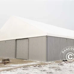 Hangar De Stockage Industriel Steel 15x15x6,73m Avec Porte Coulissante, PVC/Métal, Blanc/Gris 16 Hangar De Stockage Industriel Steel 15x15x6,73m Avec Porte Coulissante, PVC/Métal, Blanc/Gris -Promos Jardin Natif Magasin st146230 6