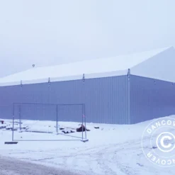 Hangar De Stockage Industriel Steel 20x50x7,64m Avec Porte Coulissante, PVC/Métal, Blanc/Gris 7 Hangar De Stockage Industriel Steel 20x50x7,64m Avec Porte Coulissante, PVC/Métal, Blanc/Gris -Promos Jardin Natif Magasin st146260 3