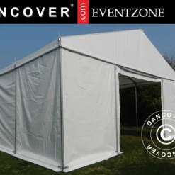 Stockage Professionnel EventZone 9x9m PVC, Blanc