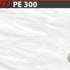 Bâche 6x12m, PE 300g/m², Blanc