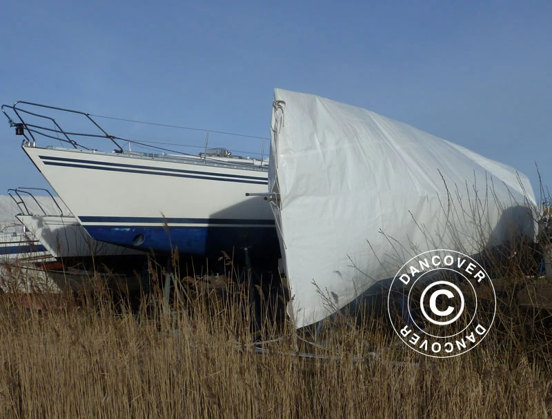 Bâche 6x12m, PE 300g/m², Blanc 3 Bâche 6x12m, PE 300g/m², Blanc – Image 3