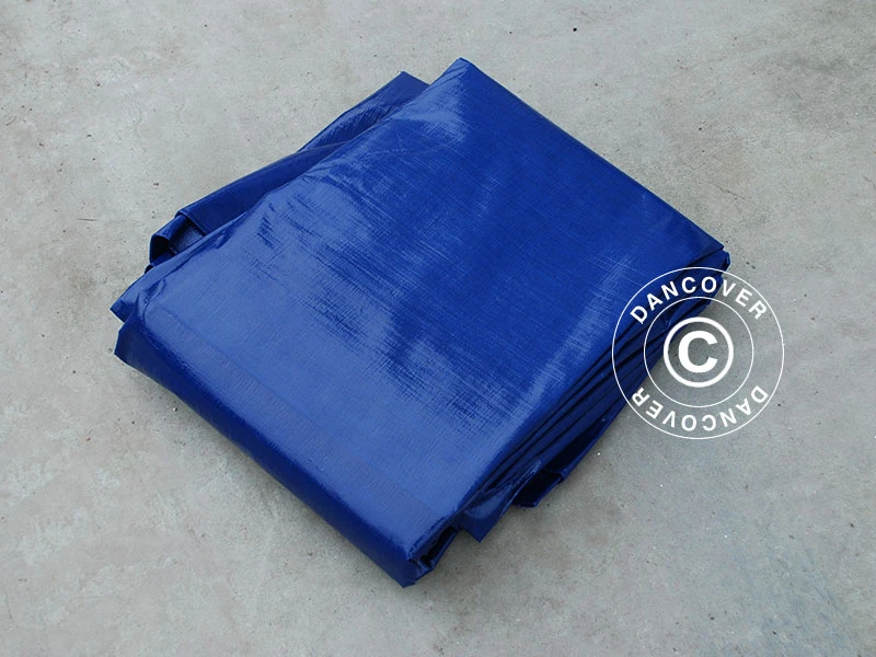 Bâche 6x8m, PE 250g/m², Bleu 2 Bâche 6x8m, PE 250g/m², Bleu – Image 2