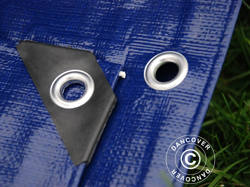 Bâche 6x8m, PE 250g/m², Bleu 8 Bâche 6x8m, PE 250g/m², Bleu – Image 8