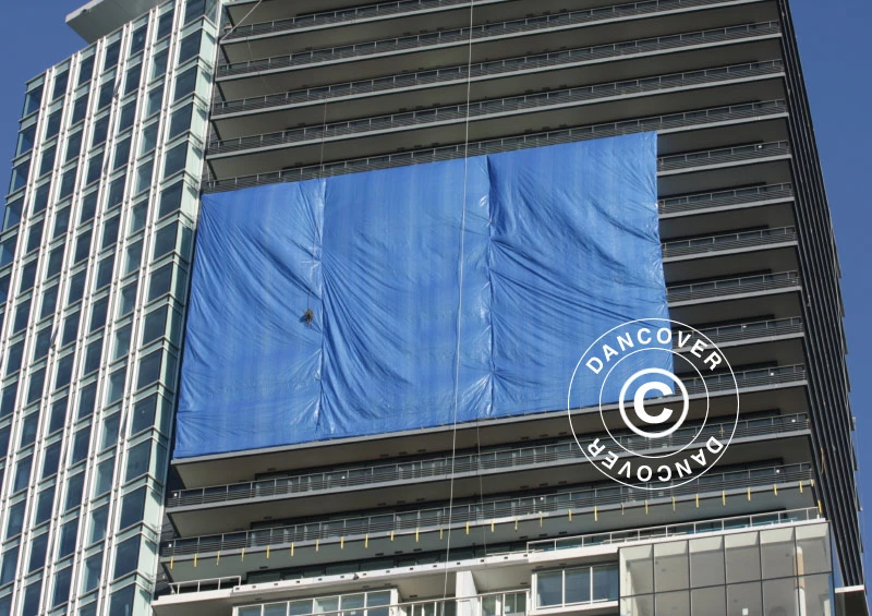 Bâche 6x8m, PE 250g/m², Bleu 15 Bâche 6x8m, PE 250g/m², Bleu – Image 15