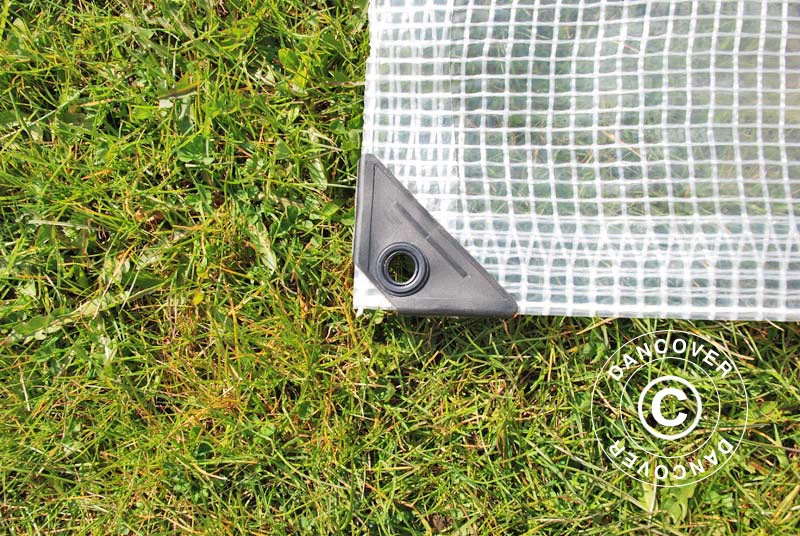 Bâche 10x14m, Maillage Renforcé PE 200g/m², Transparente 3 Bâche 10x14m, Maillage Renforcé PE 200g/m², Transparente – Image 3