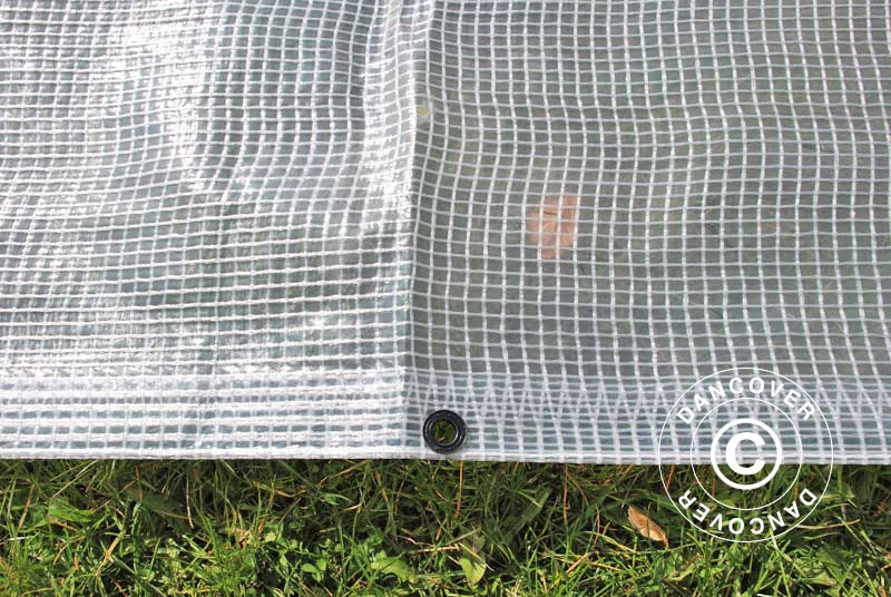 Bâche 10x14m, Maillage Renforcé PE 200g/m², Transparente 5 Bâche 10x14m, Maillage Renforcé PE 200g/m², Transparente – Image 5