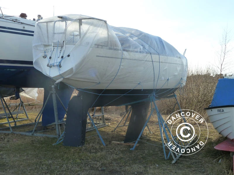 Bâche 10x14m, Maillage Renforcé PE 200g/m², Transparente 7 Bâche 10x14m, Maillage Renforcé PE 200g/m², Transparente – Image 7