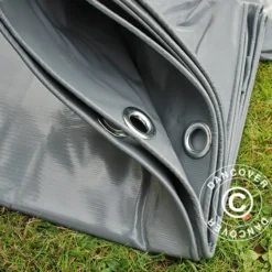Bâche 5x7m, PVC 600g/m², Gris, Ignifugé -Promos Jardin Natif Magasin ta18210 4