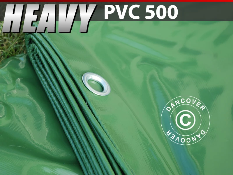 Bâche 6x12m, PVC 500g/m², Vert 1 Bâche 6x12m, PVC 500g/m², Vert