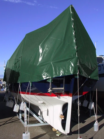 Bâche 6x12m, PVC 500g/m², Vert 8 Bâche 6x12m, PVC 500g/m², Vert – Image 8