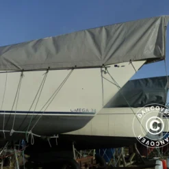 Bâche 8x10m, PVC 600g/m², Gris, Ignifugé -Promos Jardin Natif Magasin ta18260 1