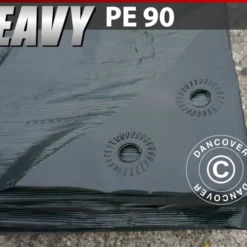 Bâche 6x10m, PE 90g/m², Renforcé, Vert Foncé