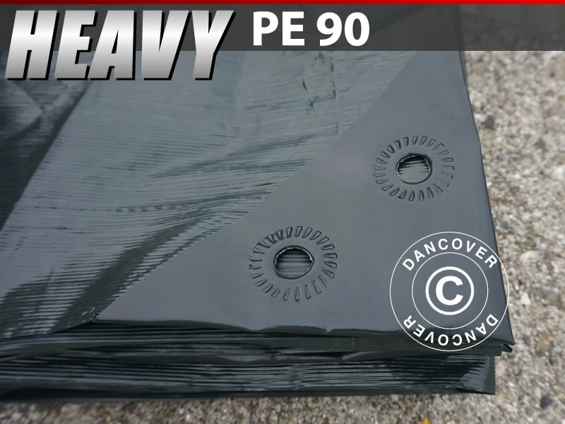 Bâche 6x10m, PE 90g/m², Renforcé, Vert Foncé 1 Bâche 6x10m, PE 90g/m², Renforcé, Vert Foncé